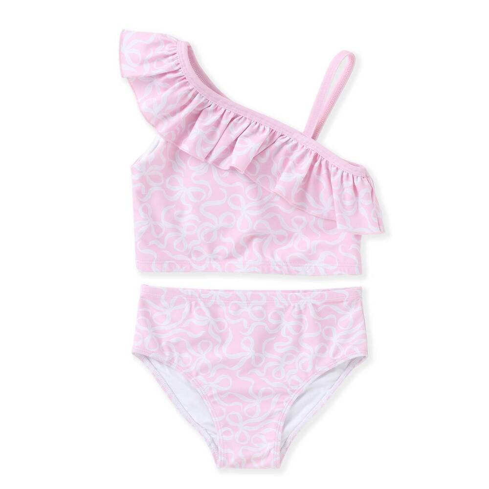 NEW SWOON BABY CLOTHING kids' bow 2 piece swimsuit in whimsical bows